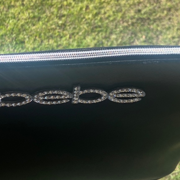 BEBE black and bling travel bag , NWT - Picture 6 of 14